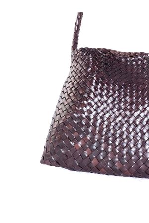 Borsa Santa Maria Mini S. Croce in pelle marrone scuro DRAGON DIFFUSION | 8700DARKBROWN